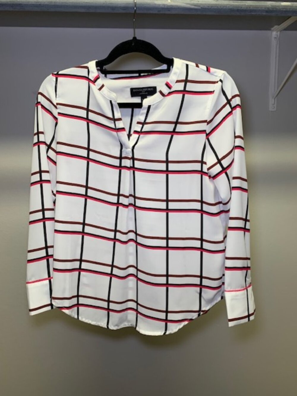 Banana Republic Plaid Blouse